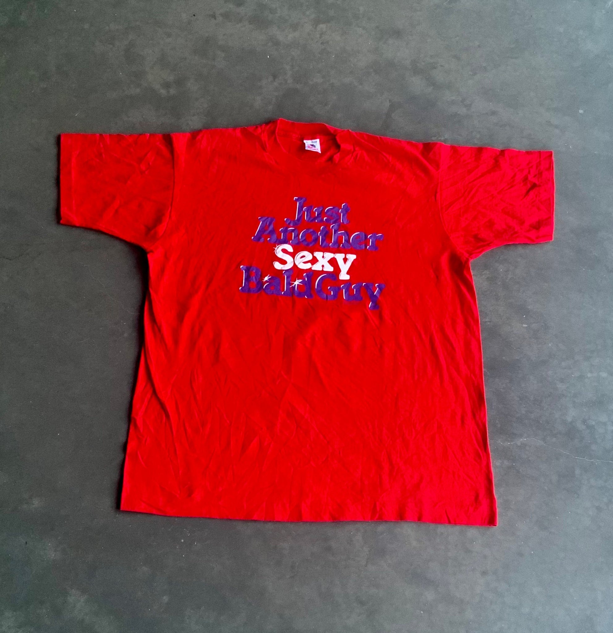 Vintage Just Another Sexy Bald Guy Tee L