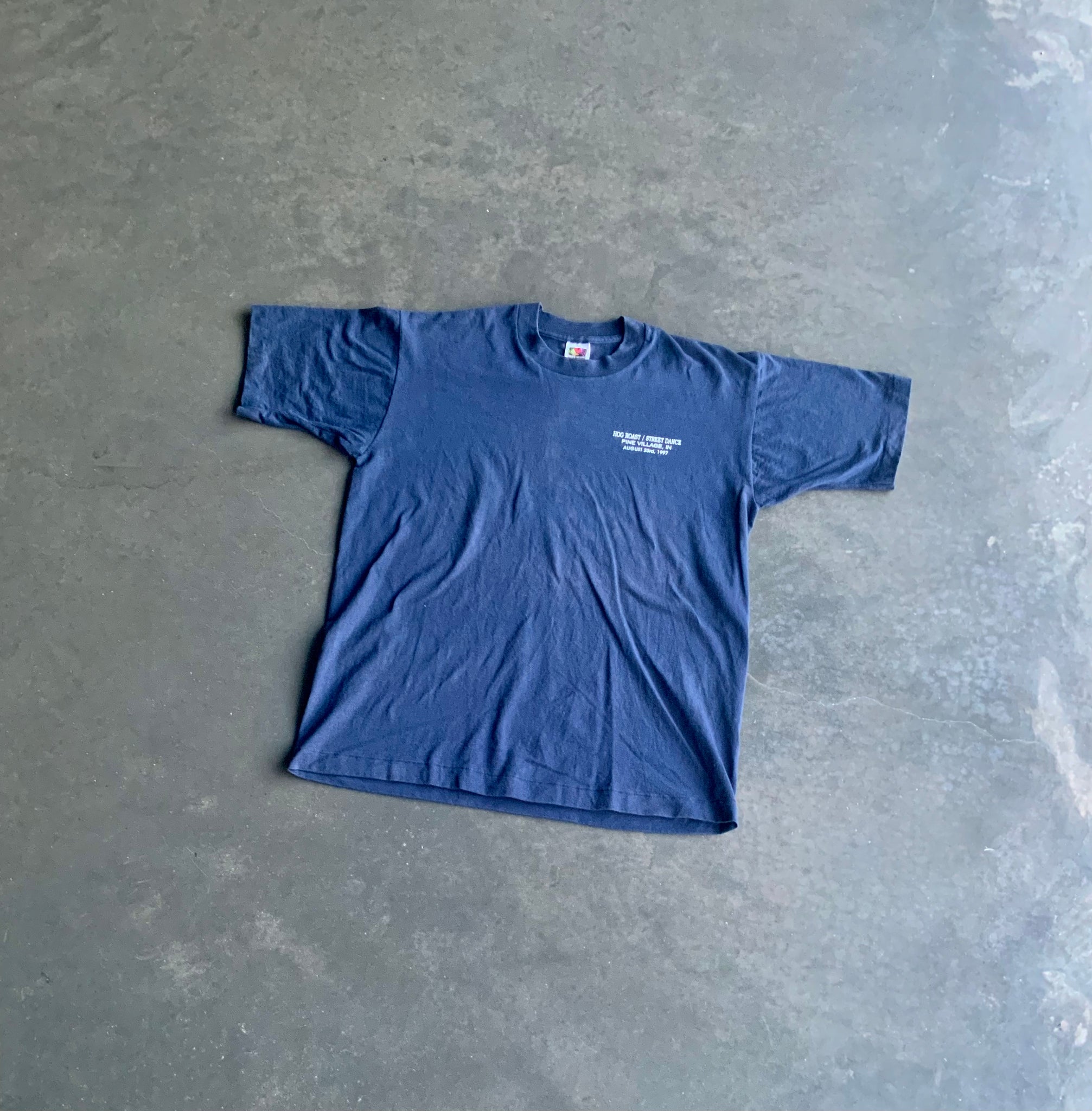 Vintage Hog Roast 97 Blue Tee L