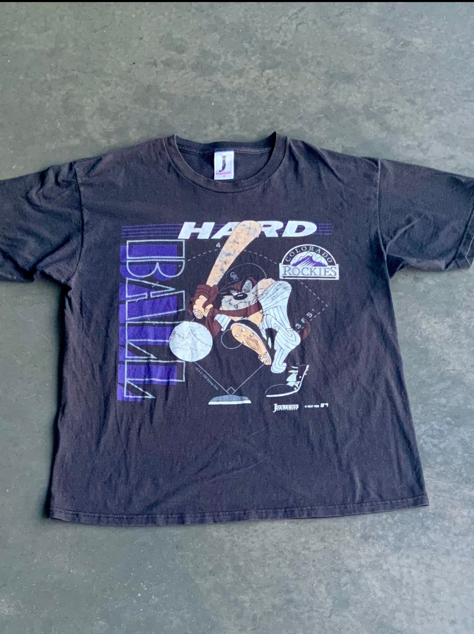 Vintage Colorado Rockies Hard Ball Tee M