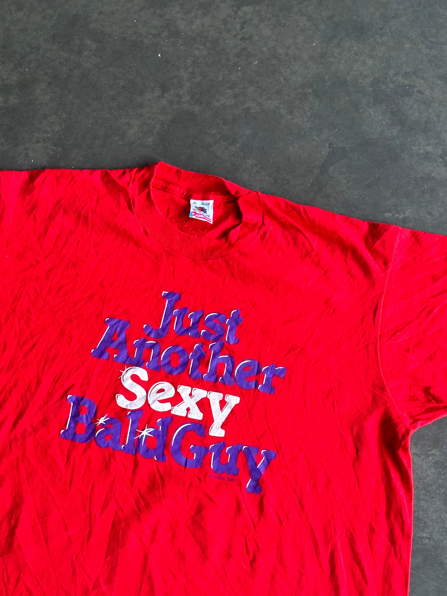 Vintage Just Another Sexy Bald Guy Tee L