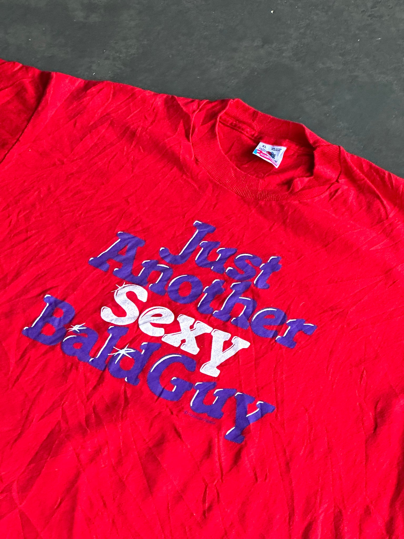 Vintage Just Another Sexy Bald Guy Tee L